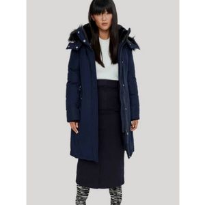 Noize Kristel Long-Length Parka Navy Small